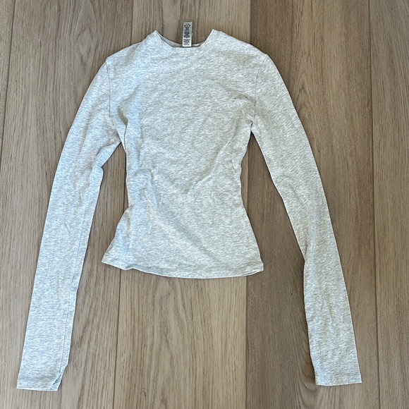 SKIMS Tops - Skims Cotton Jersey Long Sleeve Top